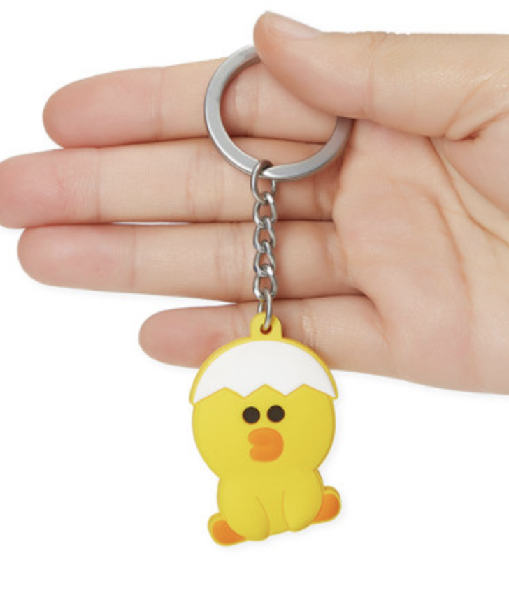 韩国 可爱 Line Friends 迷你Sally硅胶钥匙圈JPY带授权招加盟代理