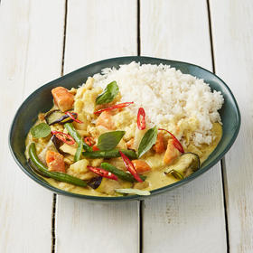 泰式绿咖喱鸡肉饭5-10 Thai Green Chicken Curry with Rice
