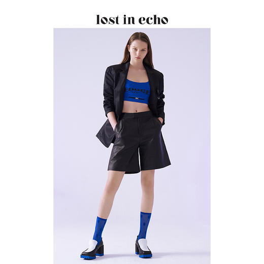 【微瑕疵不退不换】lost in echo 设计师春夏新款 加长鞋舌高跟乐福鞋 商品图1