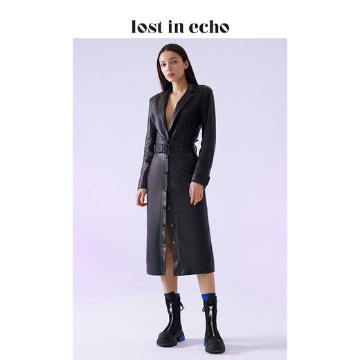 lost in echo 阚清子同款 设计师秋冬新款 帆布解构厚底烟管靴 商品图1