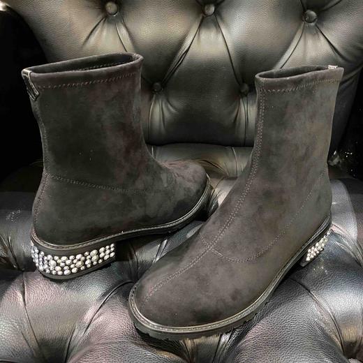 LFGJ 7419 弹力绒时尚短靴 商品图4