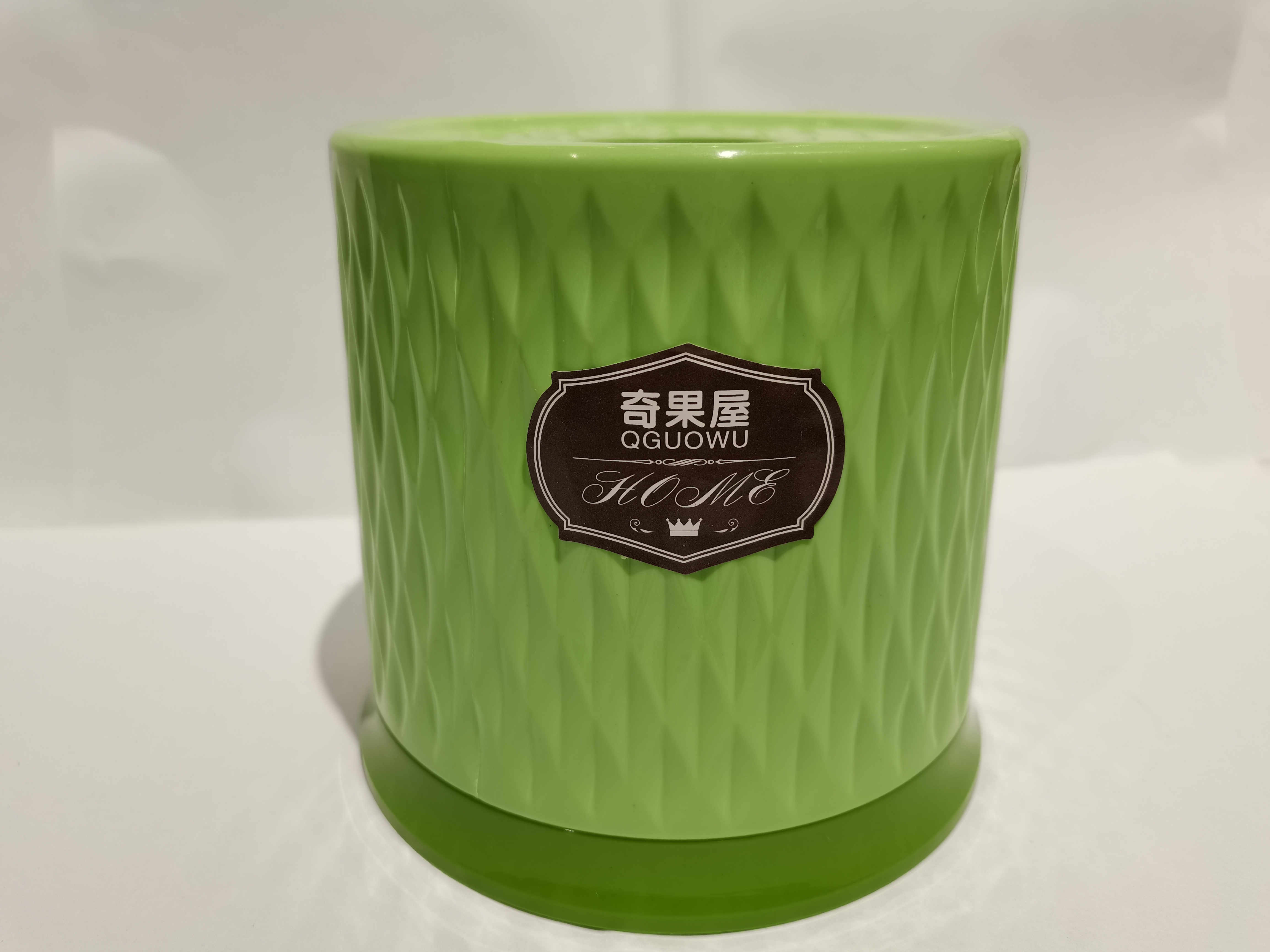 美女乐圆形纸巾盒