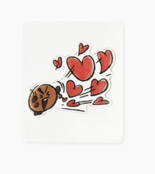 韩国 可爱Line Friends BT21 SHOOKY BABY环氧贴（15型）JPY带授权招加盟代理 商品图0