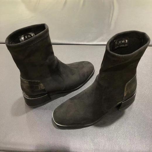 LFGJ 7804 时尚设计师款弹力袜靴低跟舒适时尚女靴 商品图5