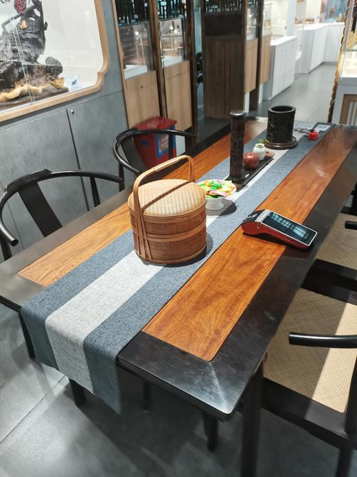茶桌°紫光檀+花梨木  180*78*76cm 商品图1