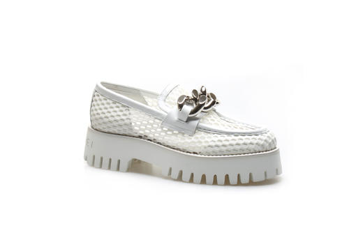 豪麟名鞋奥莱CASADEI女鞋乐福鞋牛皮革C1D218X白色  原价5960元 商品图0