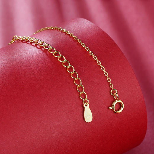 【含苞待放】S925银南红套链项链【WSF2349】镀金2101 商品图5