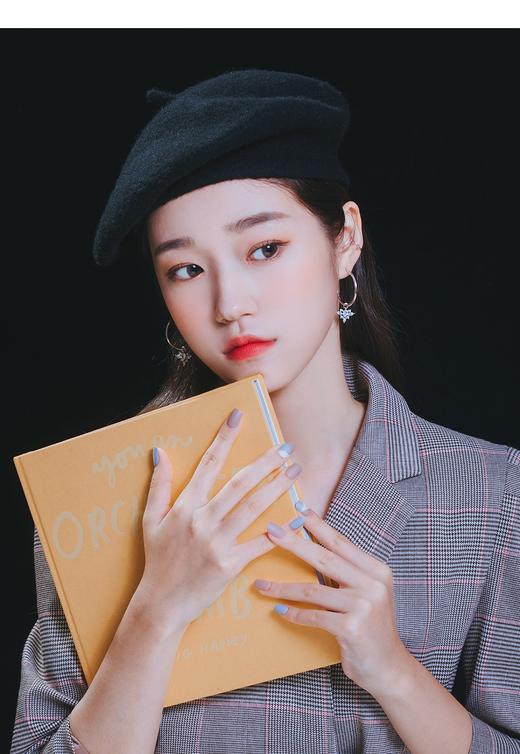 韩国Wingbling惠利金宝罗明星同款钛针翼记忆金色耳环Olive YoungJPY带授权招加盟代理 商品图3