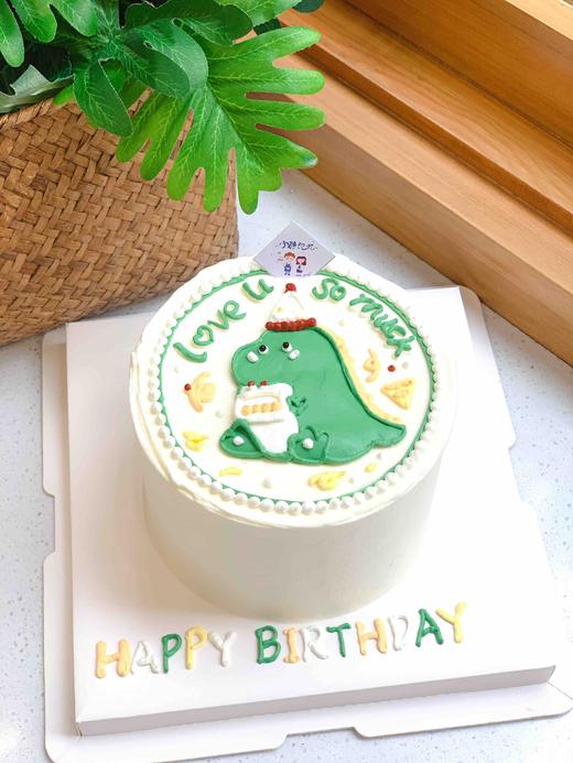 手绘恐龙奶油蛋糕 下单前请仔细阅读商品详情 商品图1
