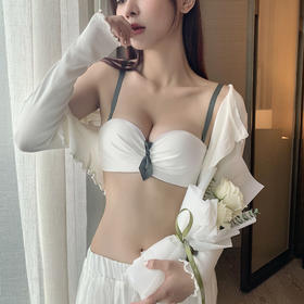 新款秋冬季无痕内衣少女小胸聚拢无钢圈红色本命年性感文胸罩套装