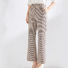 IN AND ON轻奢女装 千鸟格阔腿休闲长裤女简约时尚修身条纹裤子女20685 商品缩略图3