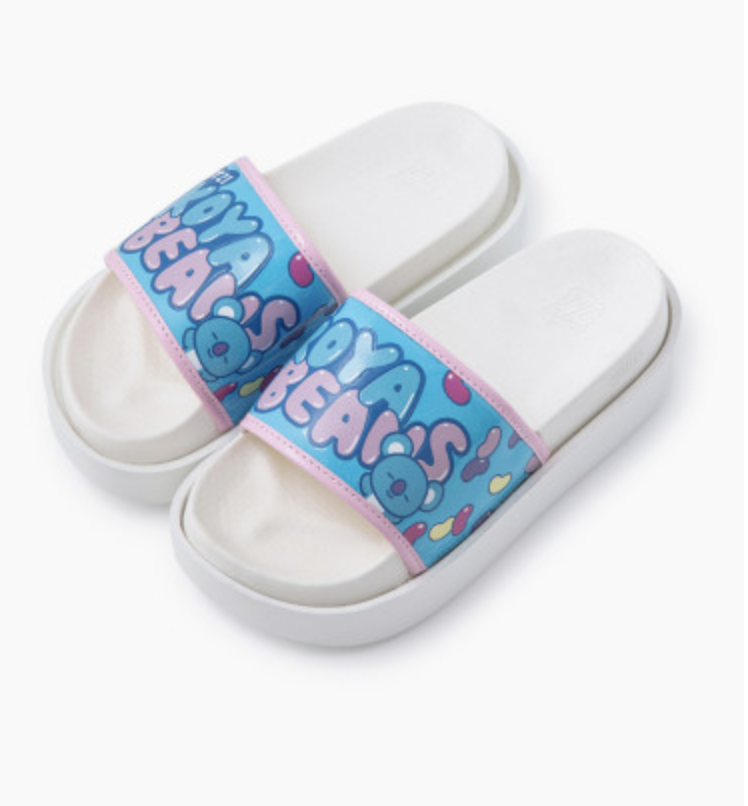 韩国 可爱Line Friends BT21 KOYA厚底拖鞋(6cm)JPY带授权招加盟代理