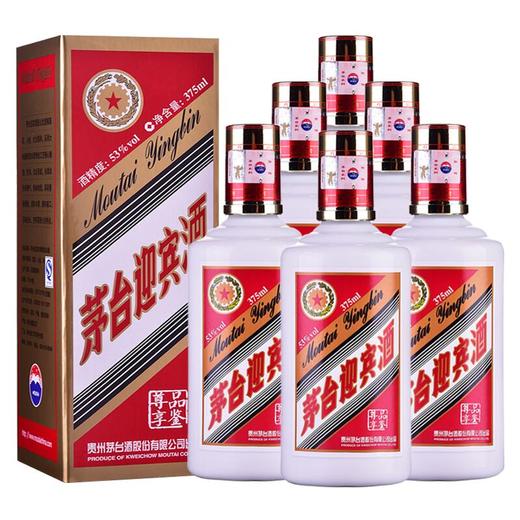 【推荐】贵州茅台酒股份有限公司出品 茅台迎宾酒 迎宾品鉴  酱香型 53度  375ml*6 无原箱 商品图0