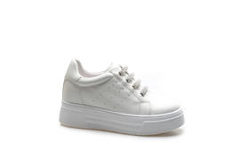 豪麟名鞋奥莱迪嘉女装牛皮革时尚休闲鞋DJXXA11WX010白色  原价1660元