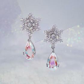 韩国Wingbling 冰雪世界 Vera耳环（银色）Olive YoungJPY带授权招加盟代理