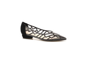 豪麟名鞋奥莱迪嘉女装羊反绒面革意式柔美皮鞋DJYQA11WP023黑色  原价1660元