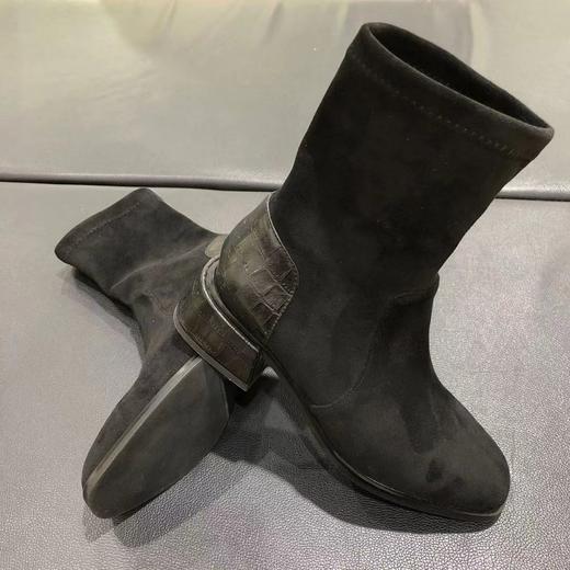 LFGJ 7804 时尚设计师款弹力袜靴低跟舒适时尚女靴 商品图2