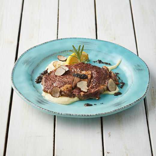 新鲜黑松露安格斯肋眼牛排佐土豆泥 Angus All-natural Rib Eye with Fresh Black Truffle, Mashed Potato 商品图0