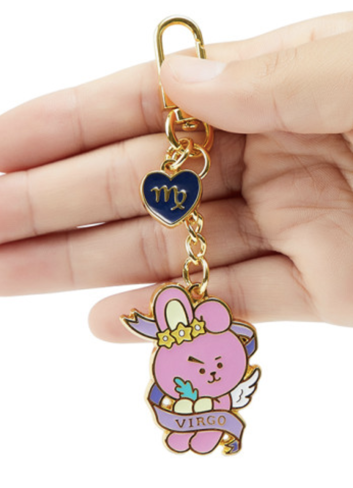 韩国 可爱 Line Friends BT21 COOKY宇宙之星金属钥匙扣JPY带授权招加盟代理