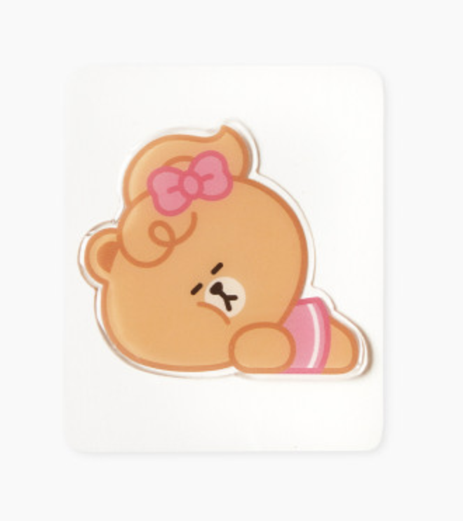 韩国 可爱Line Friends 迷你巧克力滴胶贴纸(19类)JPY带授权招加盟代理