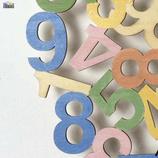 【我做的】木质艺术墙钟（神奇数字） 商品图1