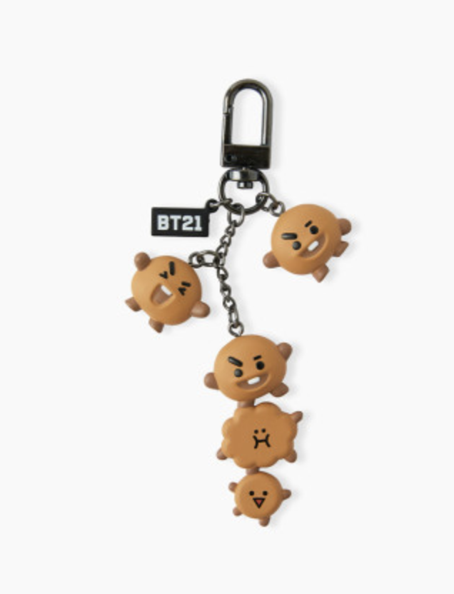 韩国 可爱 Line Friends BT21 SHOOKY哇哇钥匙扣JPY带授权招加盟代理