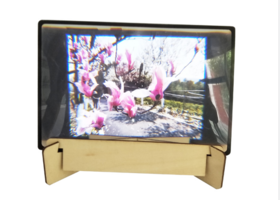 【我做的】木质艺术手机放大镜