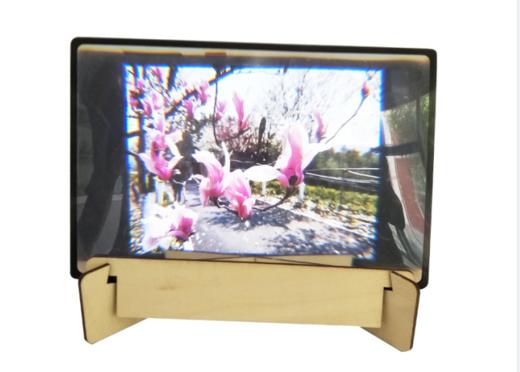 【我做的】木质艺术手机放大镜 商品图0