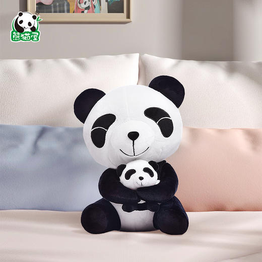 熊猫屋PANDAHOUSE 妈妈爱嘟嘟毛绒公仔中号 送纸袋 商品图0