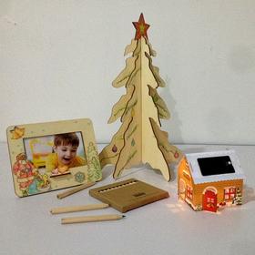 【我做的】木质艺术圣诞三件套