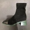 LFGJ 4716时尚设计师款低跟绿底弹力女靴 商品缩略图1