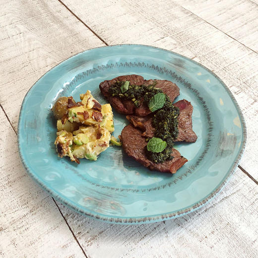 阿根廷香草薄荷西冷牛排附时蔬 Chimichurri Sirloin Steak with Roasted Vegetabl 商品图0