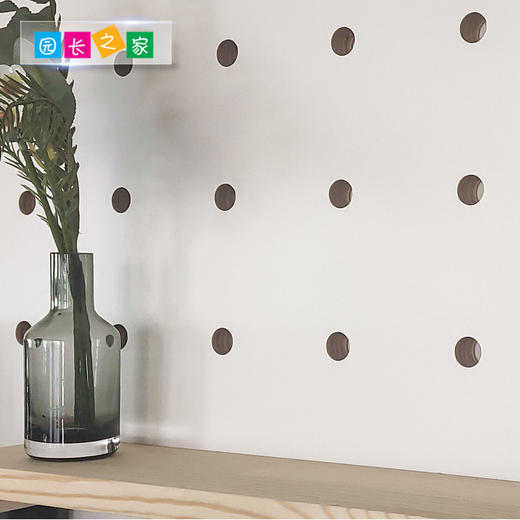 园长之家墙上洞洞板收纳免打孔木质北欧层板装饰墙壁挂隔板置物架 商品图4
