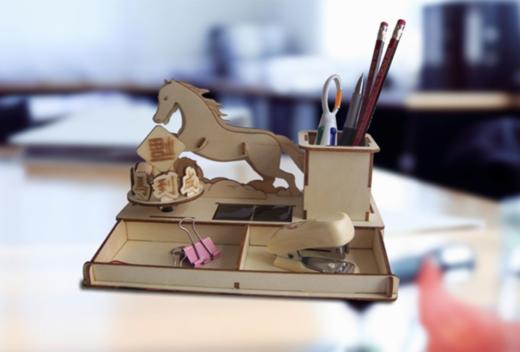 【我做的】太阳能马到成功文具盒 商品图0