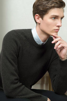 callisto羊毛混纺毛衣  FNKNW135DR