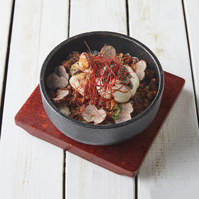 新鲜黑松露鸭肝麦猪肉燥饭 Duck Liver Braised pork rice with Black Truffle