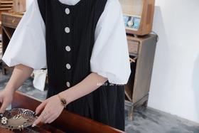 FRANCESCA卡其/浅灰/白/黑波波短袖