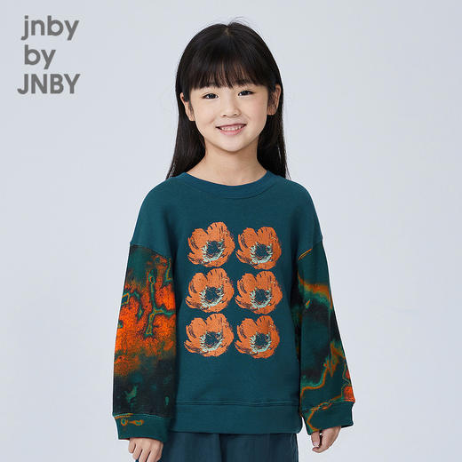 江南布衣童装男女童复古时髦卫衣1L1E11330 商品图5