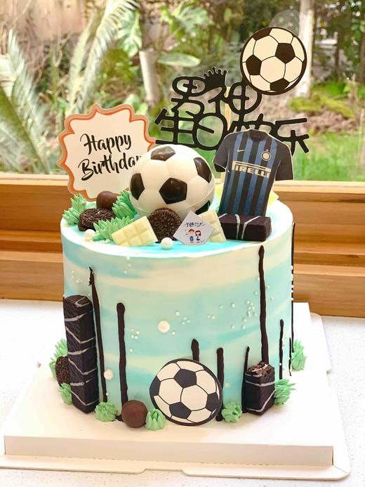足球奶油蛋糕 下单前请仔细阅读商品详情 商品图0
