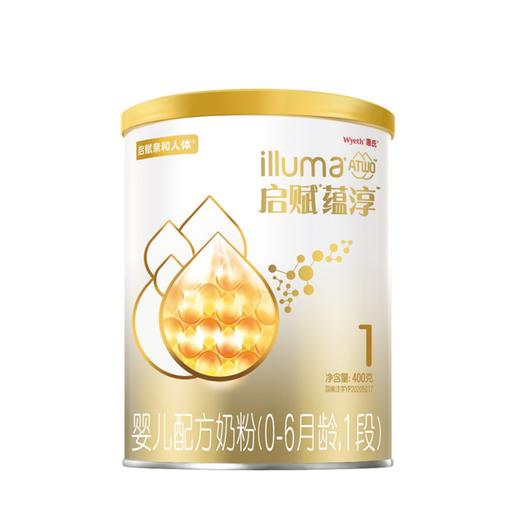 惠氏启赋蕴淳婴儿配方奶粉(0-6月龄，1段)400克 商品图0