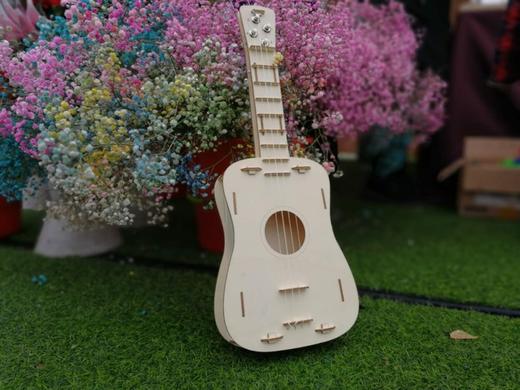 【我做的】木质拼装尤克里里 商品图0