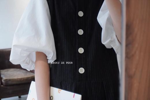 FRANCESCA卡其/浅灰/白/黑波波短袖 商品图3