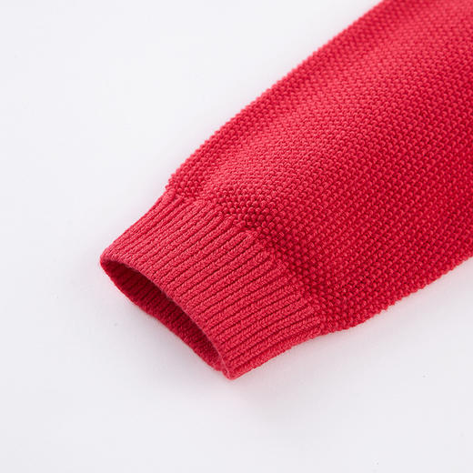 英氏-童衣类（春）E1英毛短外套烂漫红110CM 商品图3