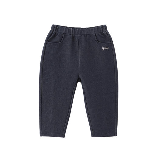 英氏-童衣类（春）E1英针长裤牛仔蓝100CM 商品图4