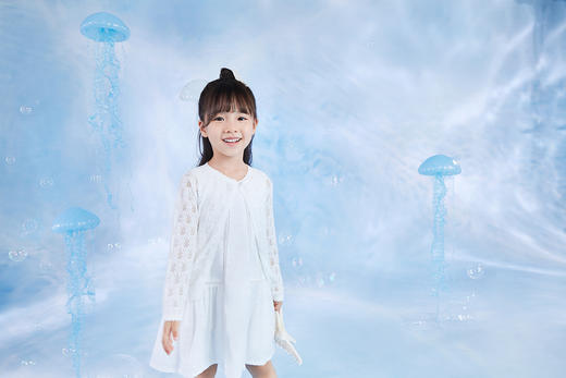 英氏-童衣类（春）E1英毛短外套英氏白100CM 商品图2