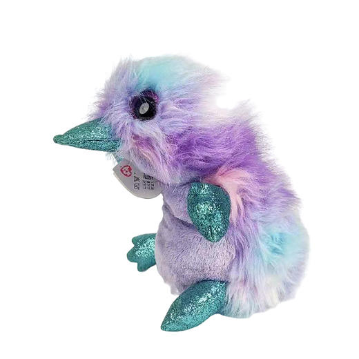 TY紫色鸭嘴兽跃跃毛绒生日公仔礼物玩具 商品图0