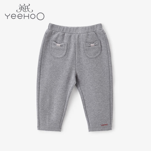 英氏-童衣类（春）E1英针长裤花灰BC07100CM 商品图0