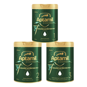 【澳洲直邮】爱他美ESSENSIS奇迹绿罐有机A2幼儿配方奶粉1/2/3段900g/罐（3罐/6罐起售）