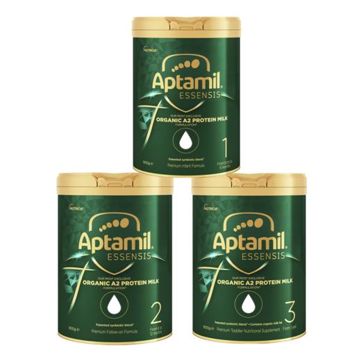 【澳洲直邮】爱他美ESSENSIS奇迹绿罐有机A2幼儿配方奶粉1/2/3段900g/罐（3罐/6罐起售） 商品图0