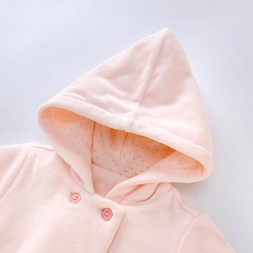 英氏-童衣类（秋）D0英针短帽外套 花粉色 100CM 商品图1